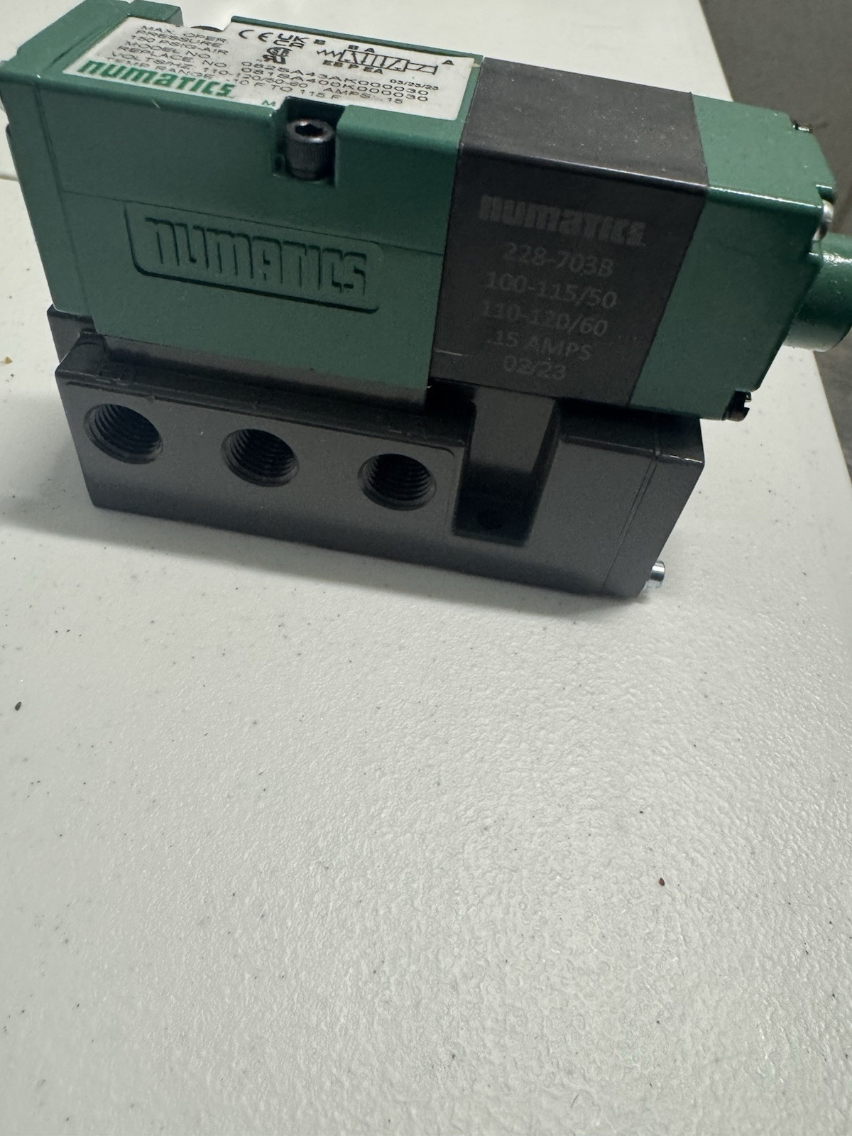 NUMATICS 082SA43AK000030 120V .15A 150PSI UNMP