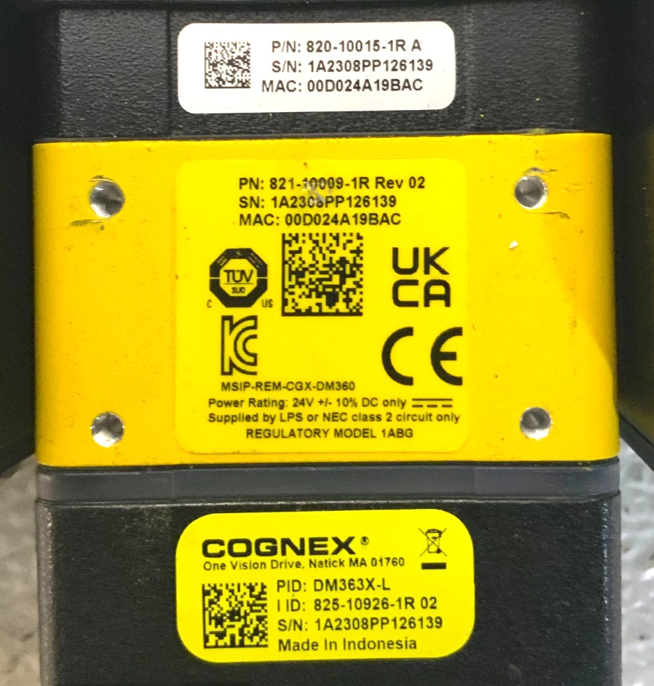 New Cognex DM363X-L Barcode Reader Scanner w/ ODDM-302-WHI Smart Vision Lights