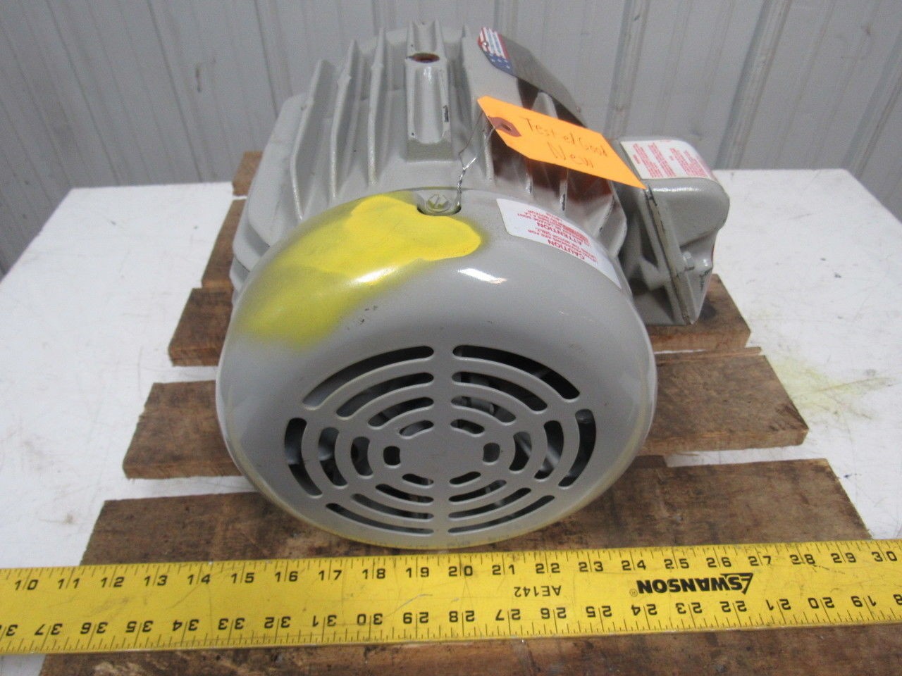 BALDOR AEM3686-4 1-1/2 HP TE 460V 3PH 1750RPM Frm184 AC Motor 7/8″ Shaft NOS
