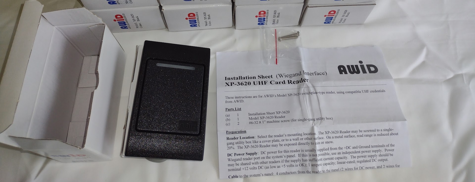 1x AWID XP-3620 UHF Wiegand Reader