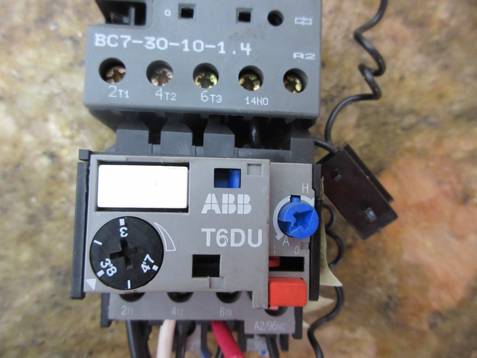 1998 HARDINGE COBRA LC-65 ABB CONTACTOR BC7-30-10-1.4 BC7 T6DU LOT OF 3 PIECES