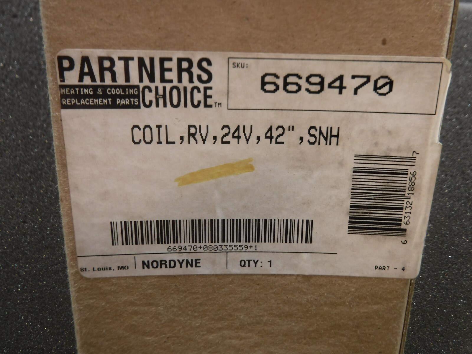 Partners Choice, 669470, RV, AC24V, 42″, SNH, 50/60Hz, 7/5W, Solenoid Coil (New)