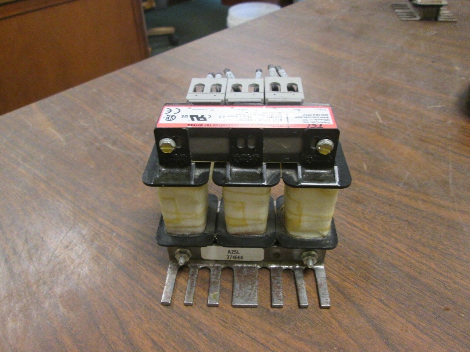 TCI KDR Drive Reactor KDRA25L Motor: 4A 3Ph 60Hz 600V Used