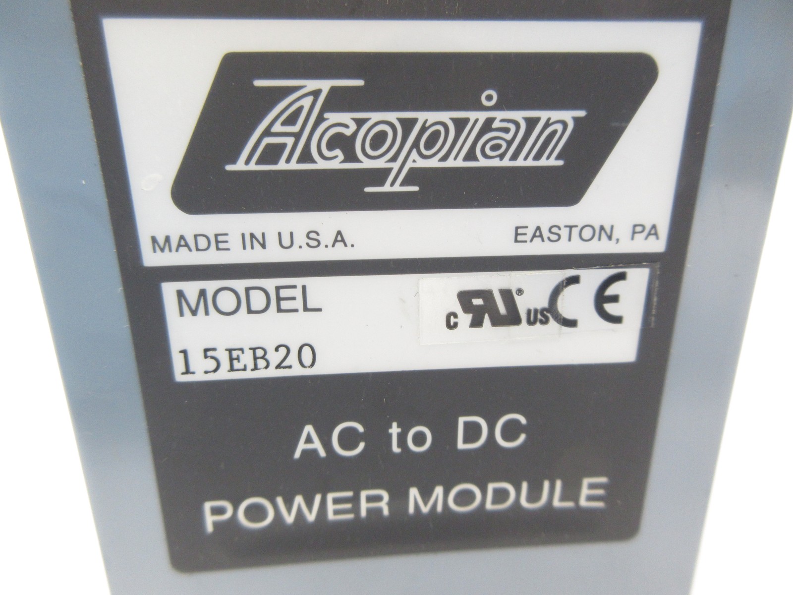 ACOPIAN 15EB20 NSNP
