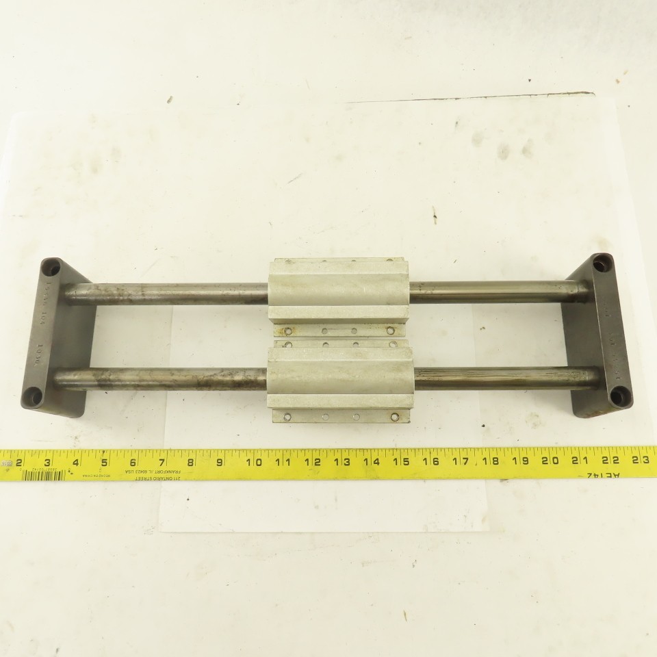 3/4″ Tandem Rail Linear Ball Bearing Assembly 10-1/4″ Travel 18-1/2″ OAL