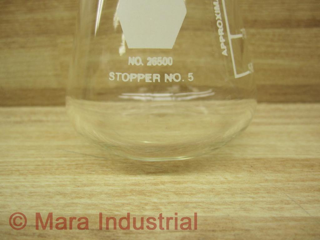 Kimble 26500-125 KIMAX 125mL Glass Erlenmeyer Flask 26500125 No Top