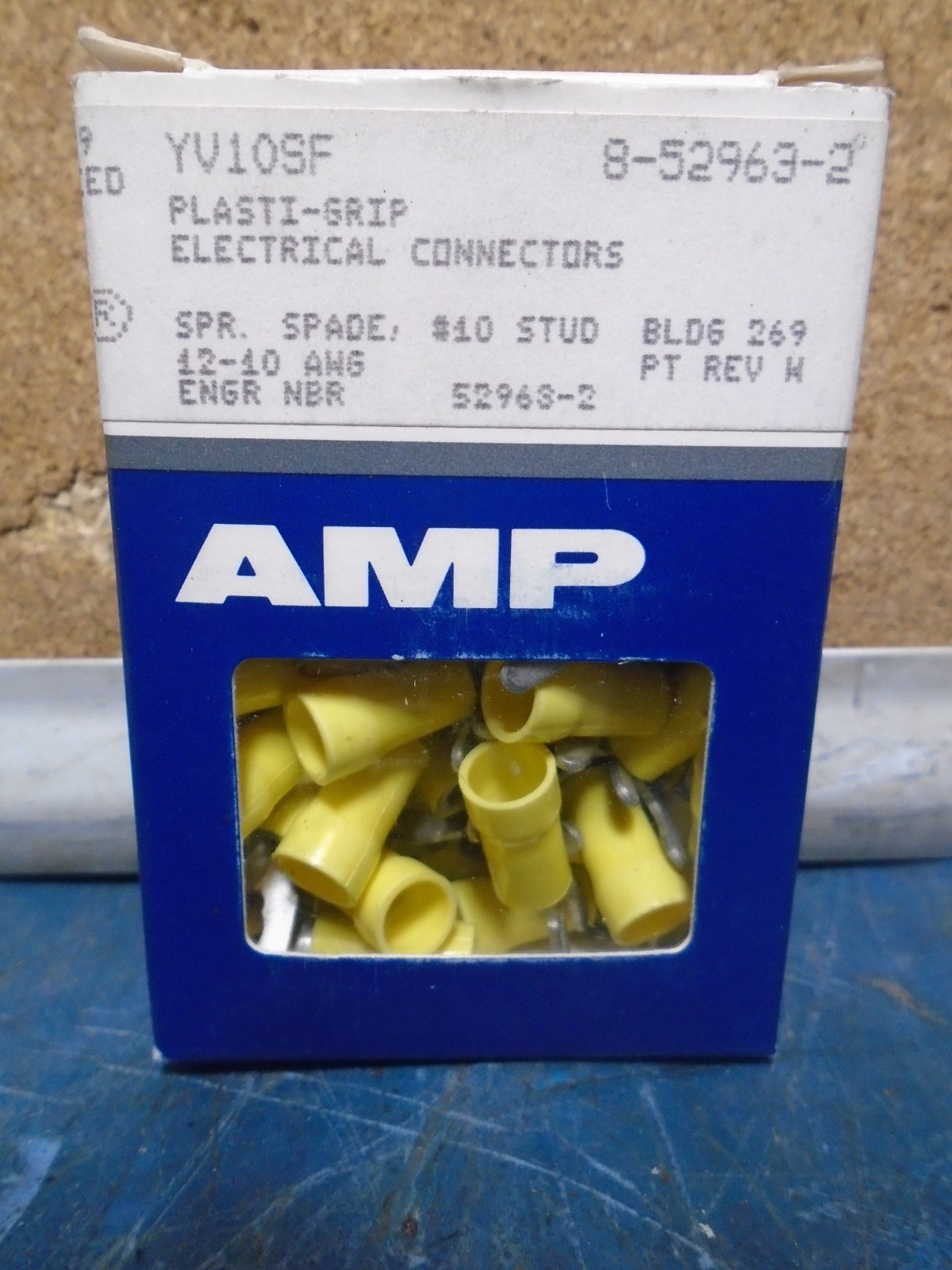 AMP 8-52963-2, #10 Spade, Qty of 50, 10-12 AWG