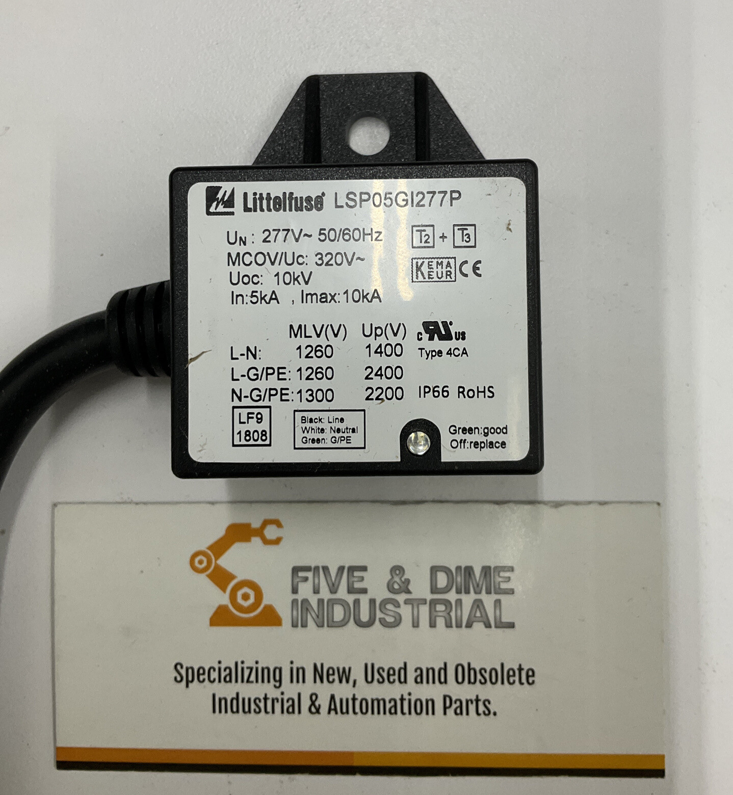 Littelfuse 277V LSP10277P Led Driver Surge Protection 277 Vac 50/60Hz