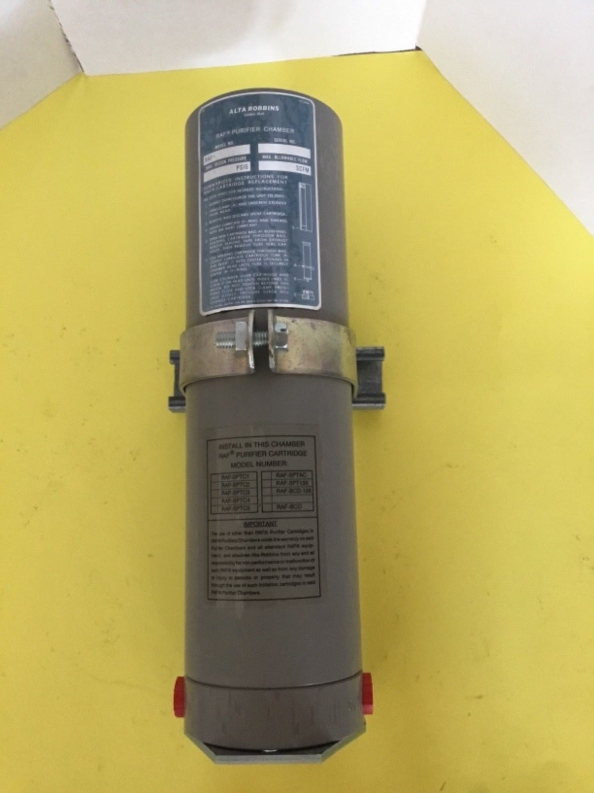 ALTA Robbins RAF 35B Purifier Chamber