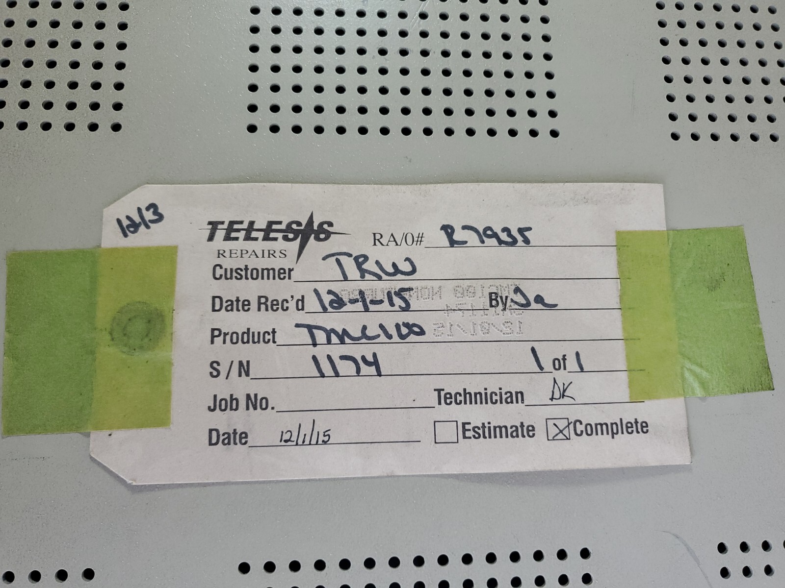 Telesis TMC100 Marking Systems Controller 110 AC