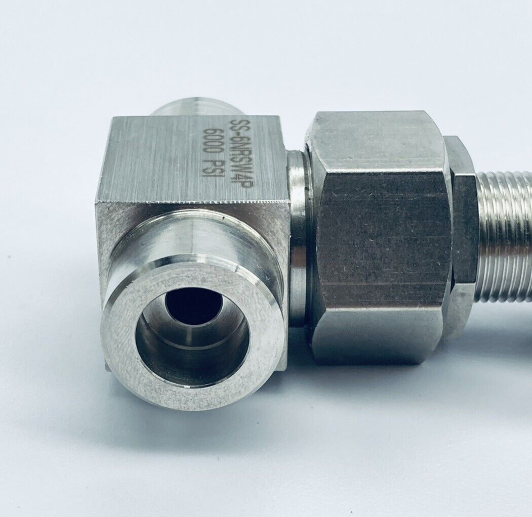 UNUSED WHITEY SS-6NRSW4P 316SS UNION BONNET NEEDLE VALVE 6000PSI 9/16″TSW