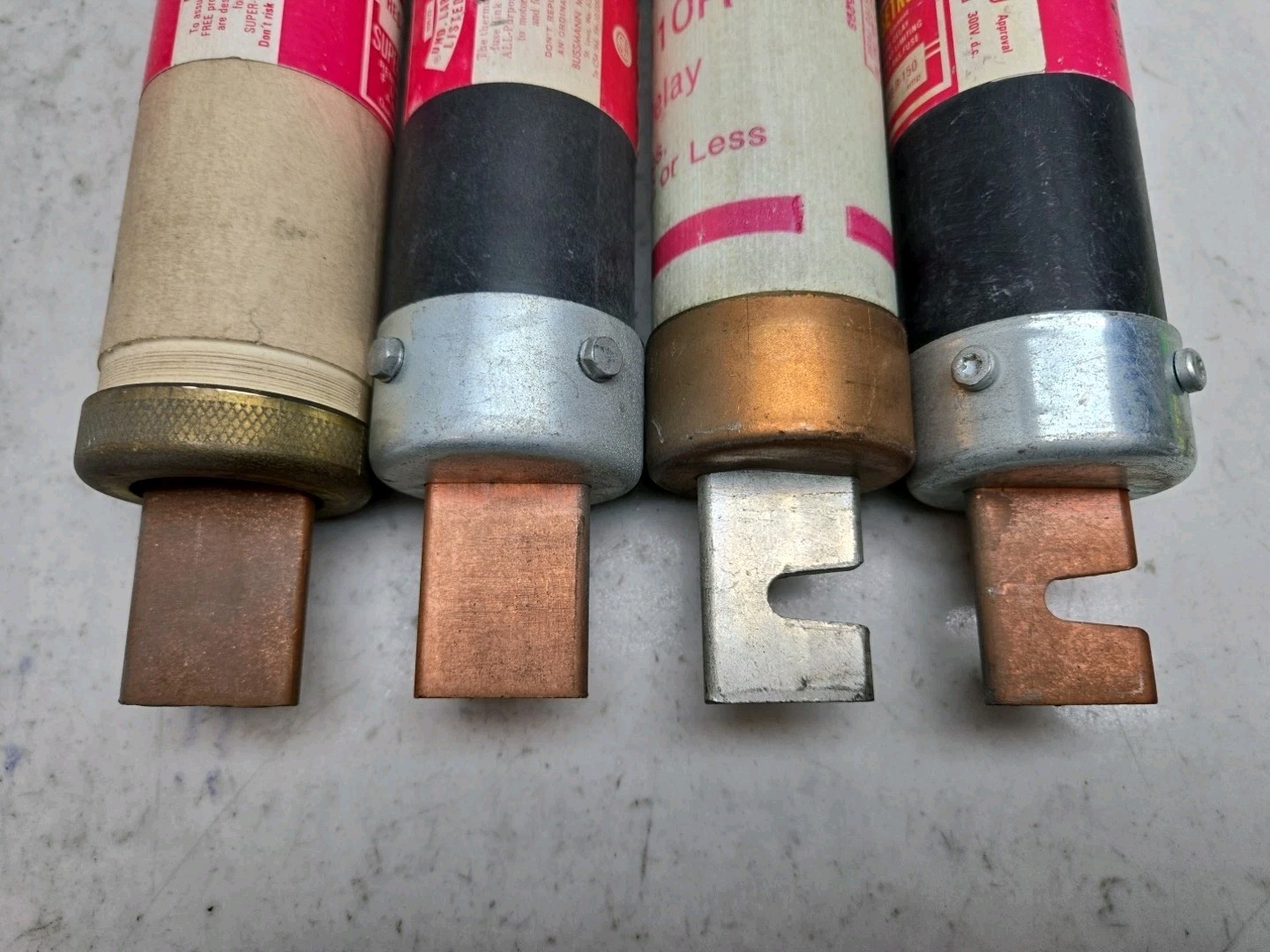 Mixed Lot of 4 K5 Fuses TRS110R FRS125 FRS-R-150 RES200 110A 125A 150A 200A