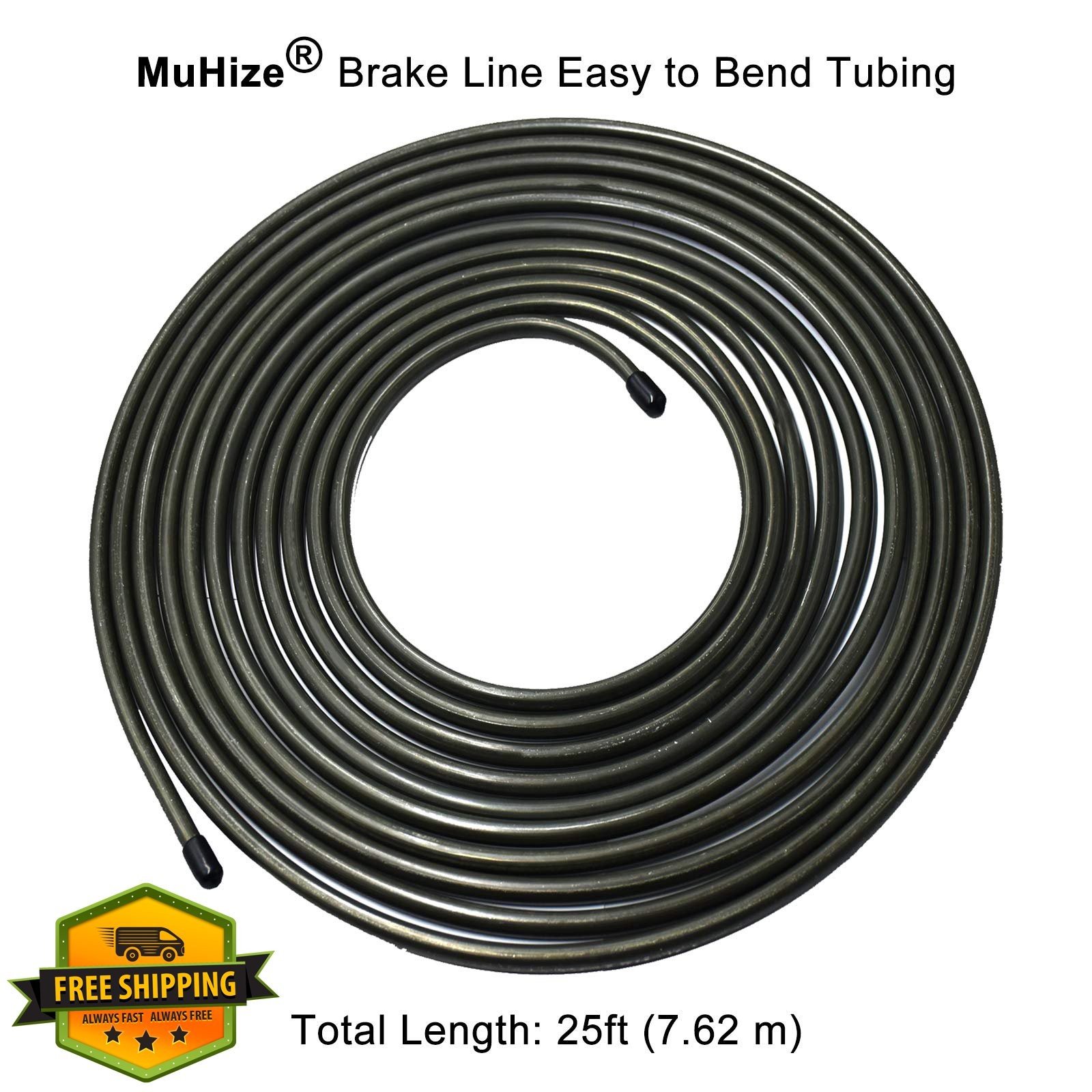 MuHize 5/16” Black Brake Line Tubing Kit 25ft