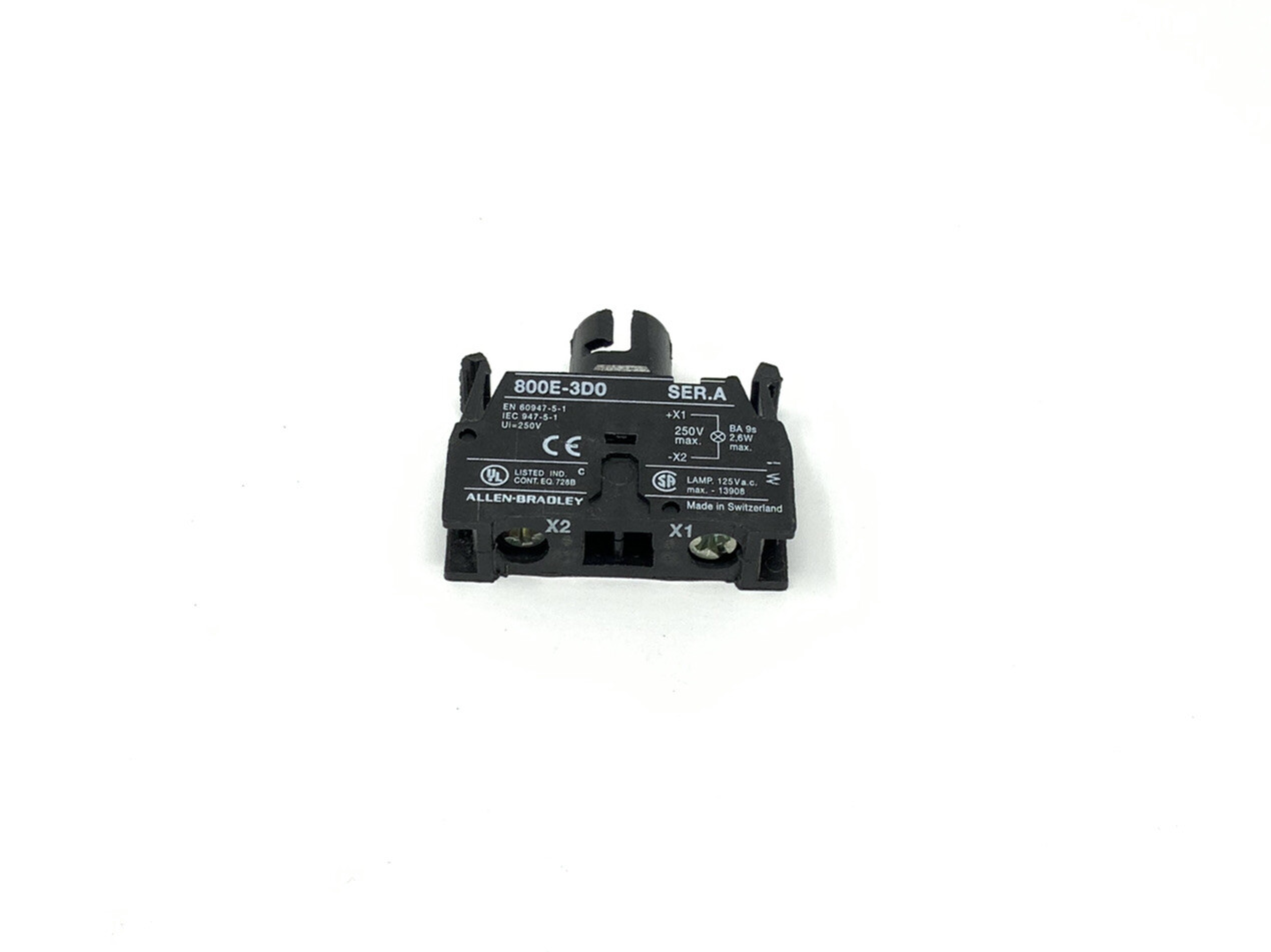 Allen Bradley 800E-3D0 Pilot Light Module 800E3DO Without Bulb