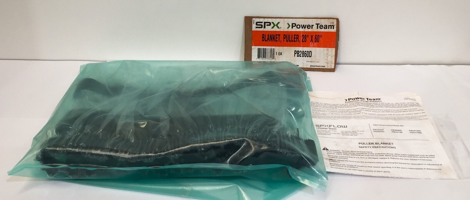 SPX Flow PB2860D Puller Blanket Mechanical Hydraulic Retention Blanket Clear 28″