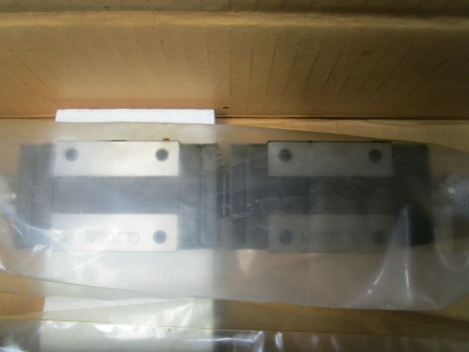 LSK, GL20CA2T711 2IIPZ2, TWO GL20CA Linear Square Slider Blocks on a 711mm Rail