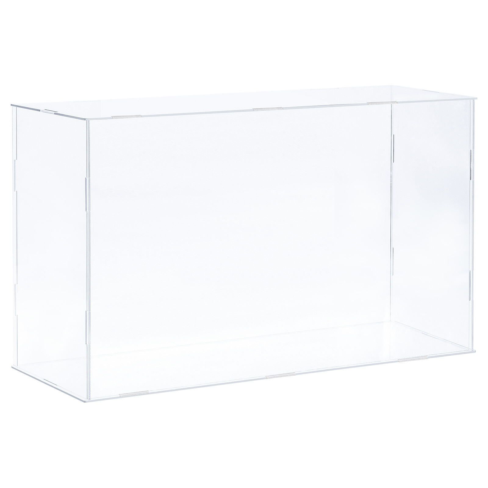Acrylic Display Case Plastic Box Cube Storage Box Transparent 41x16x25.5cm