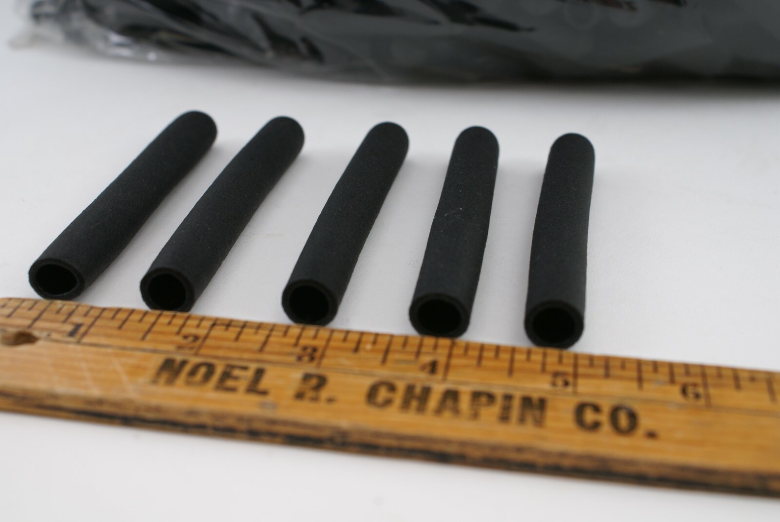 NEW SINCLAIR & RUSH EXTRUDED DENSE BLACK RUBBER GRIPS / HANDLES / CAPS – DOZENS