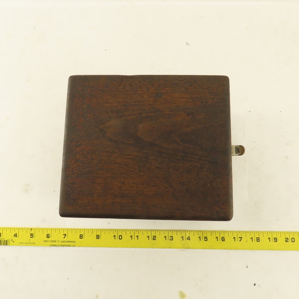 6″ x 7″ x 5-1/2″ Tall Wooden Tooling Storage Case Holder 3/8″ 1/2″ Shank