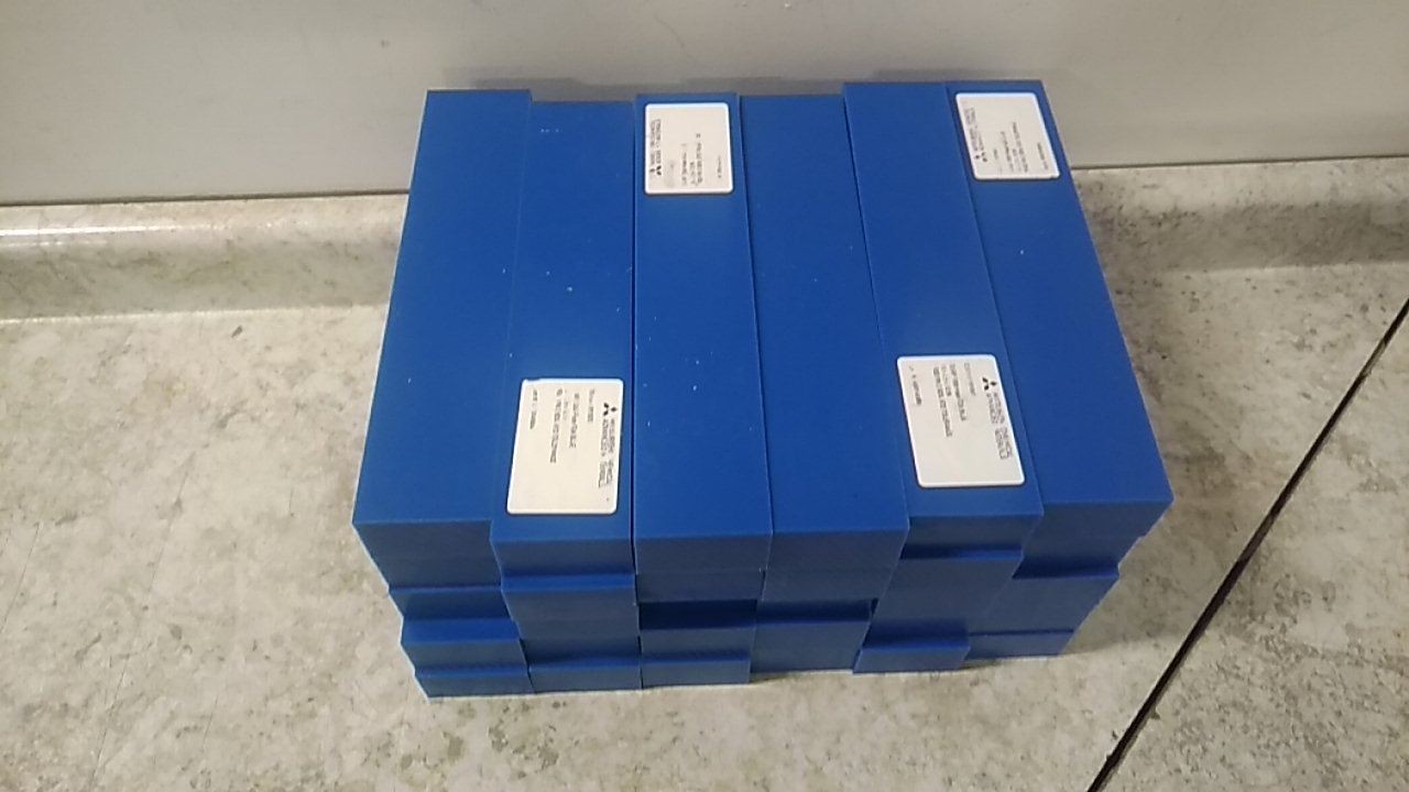 Brand Name 4126N132 30 Pk 2-1/2 In W 12 In L Blue Slippery UHMW Polyethylene Bar