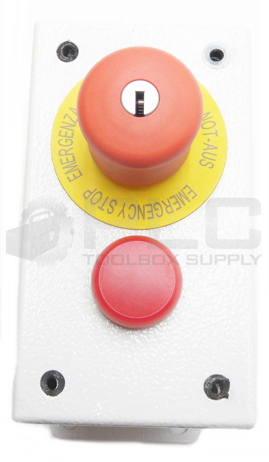 RITTAL PB02225 PUSH BUTTON BOX 2 HOLES W/M22-LED (RED) W/3 M22-K01