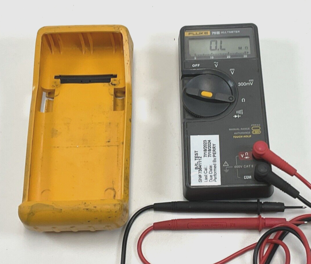 Fluke 70-3 Digital Multi-Meter w/Test Leads – Last Calibration: 7/18/2023 70-III