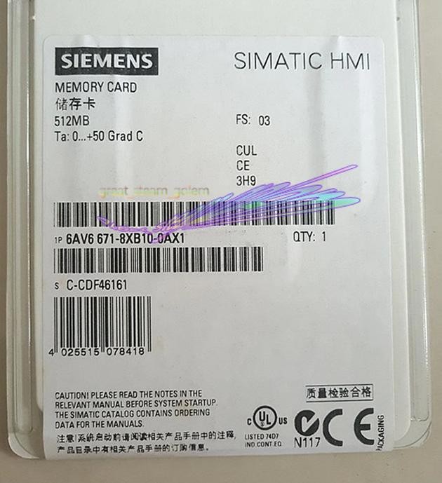 1PCS New Siemens Simatic 6AV6671-8XB10-0AX1 HMI memory card