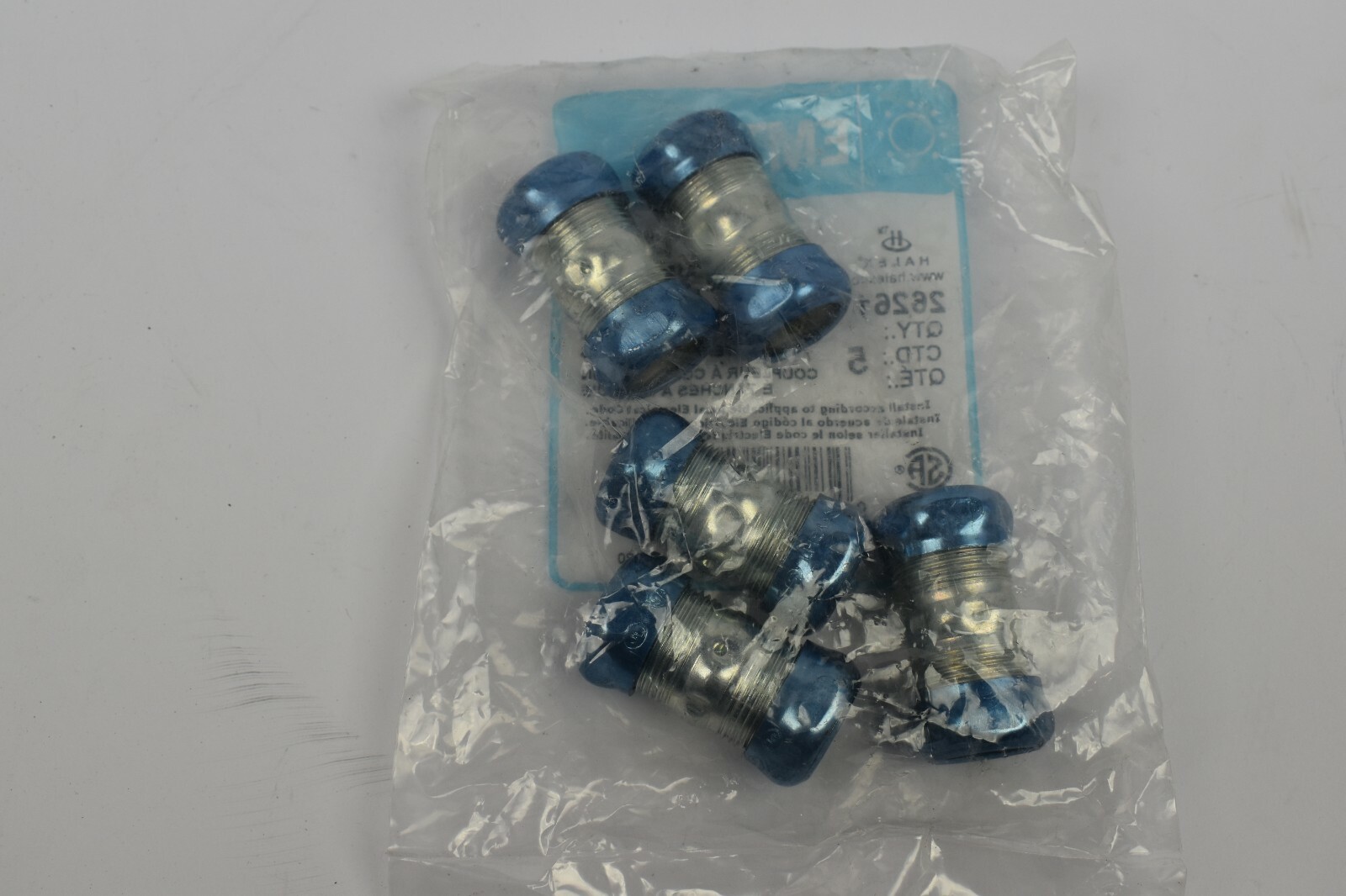 pk 5 HALEX 1/2″ RAINTIGHT COMPRESSION COUPLINGS 26261