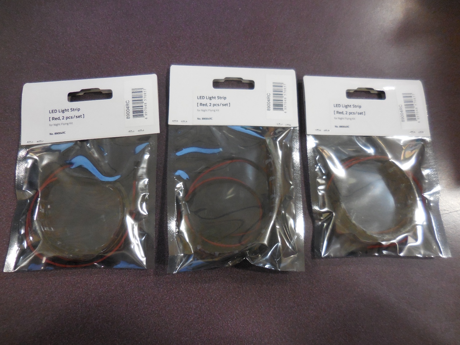 RC Logger LED Light Strip (Red 2pcs/set) 89004RC (3 Sets)