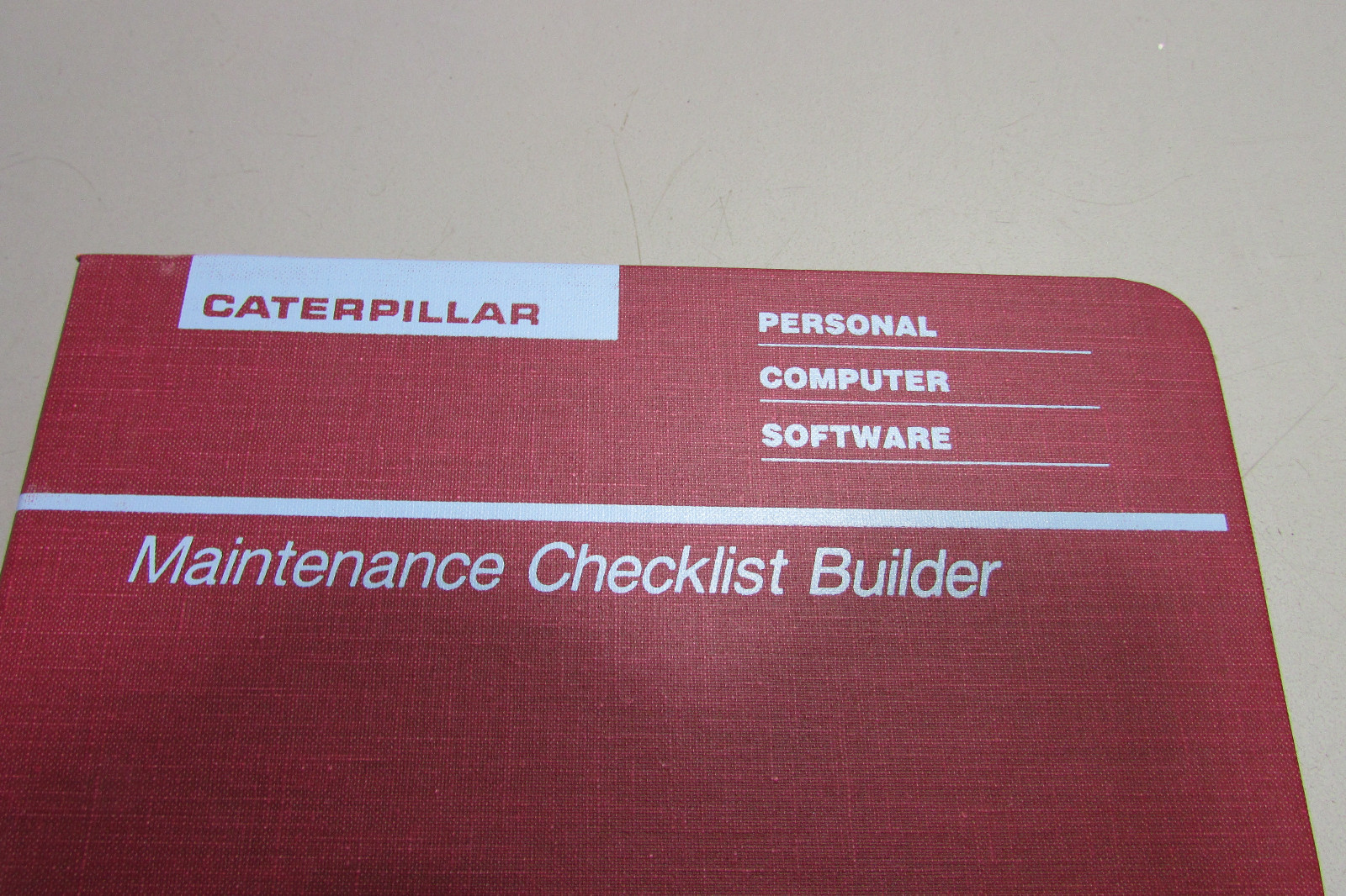 Caterpillar Maintenance Checklist Builder Personal Computer Software Floppy Disk