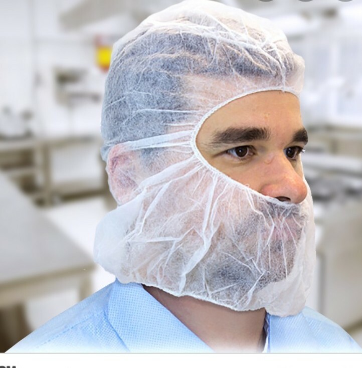 BRAND NEW PPP ACTION CHEMICAL A-2302W Hood & Beard Combo,11″ D Universal 100PK