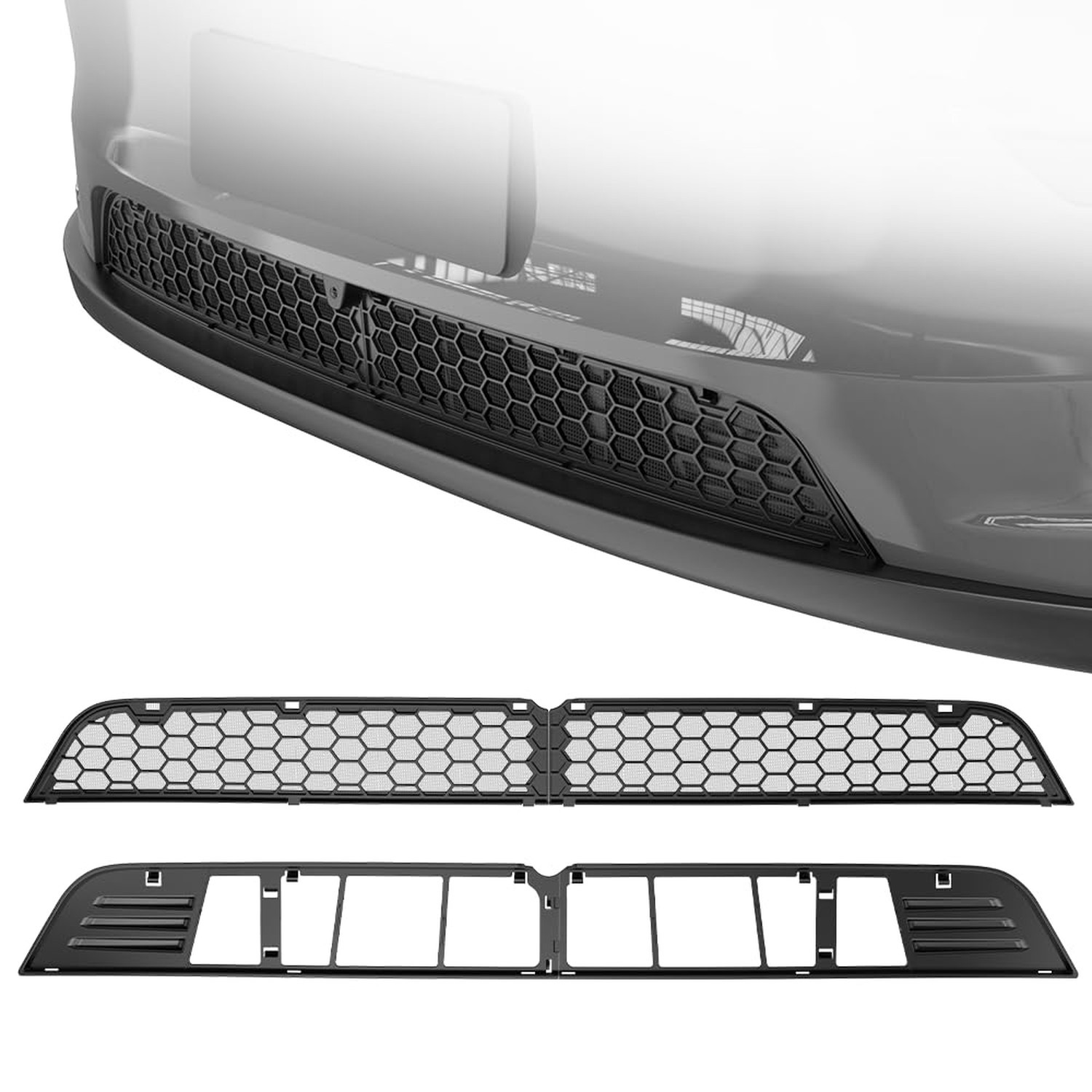 Grille Mesh Inserts for 2025 2026 Tesla Model Y Juniper – Front Air Vent C
