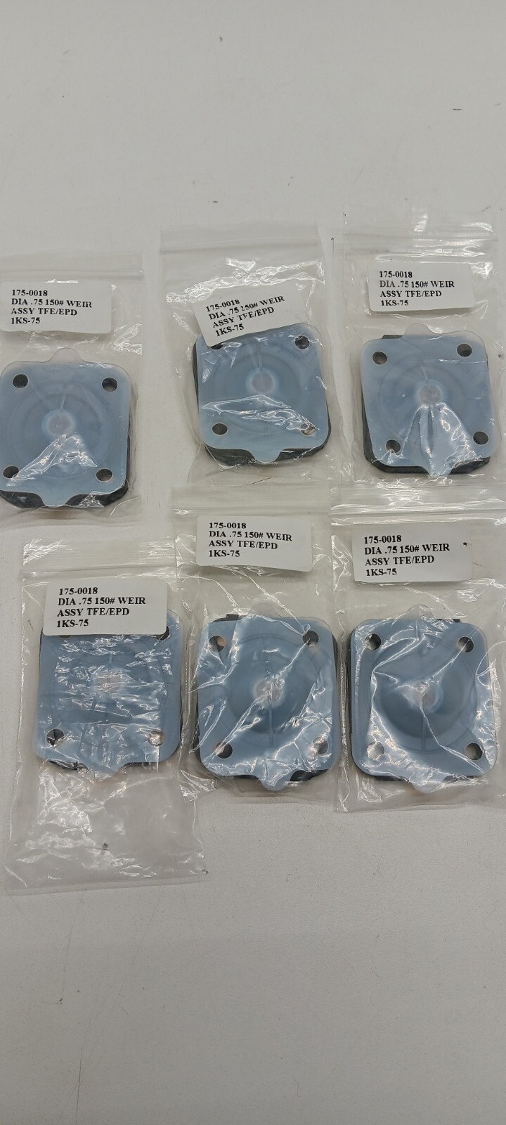 SET OF 6 TOPLINE 3/4-DN20 175-0018