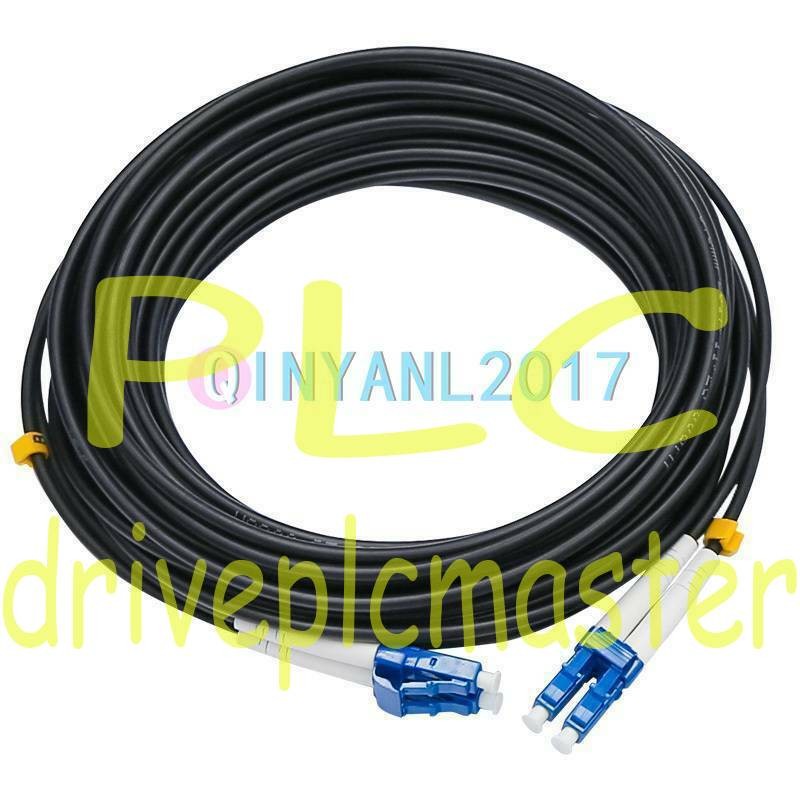 Black Armored Fiber Cable Duplex Fiber Optic Patch Cord 150M LC-LC UPC SM 9/125