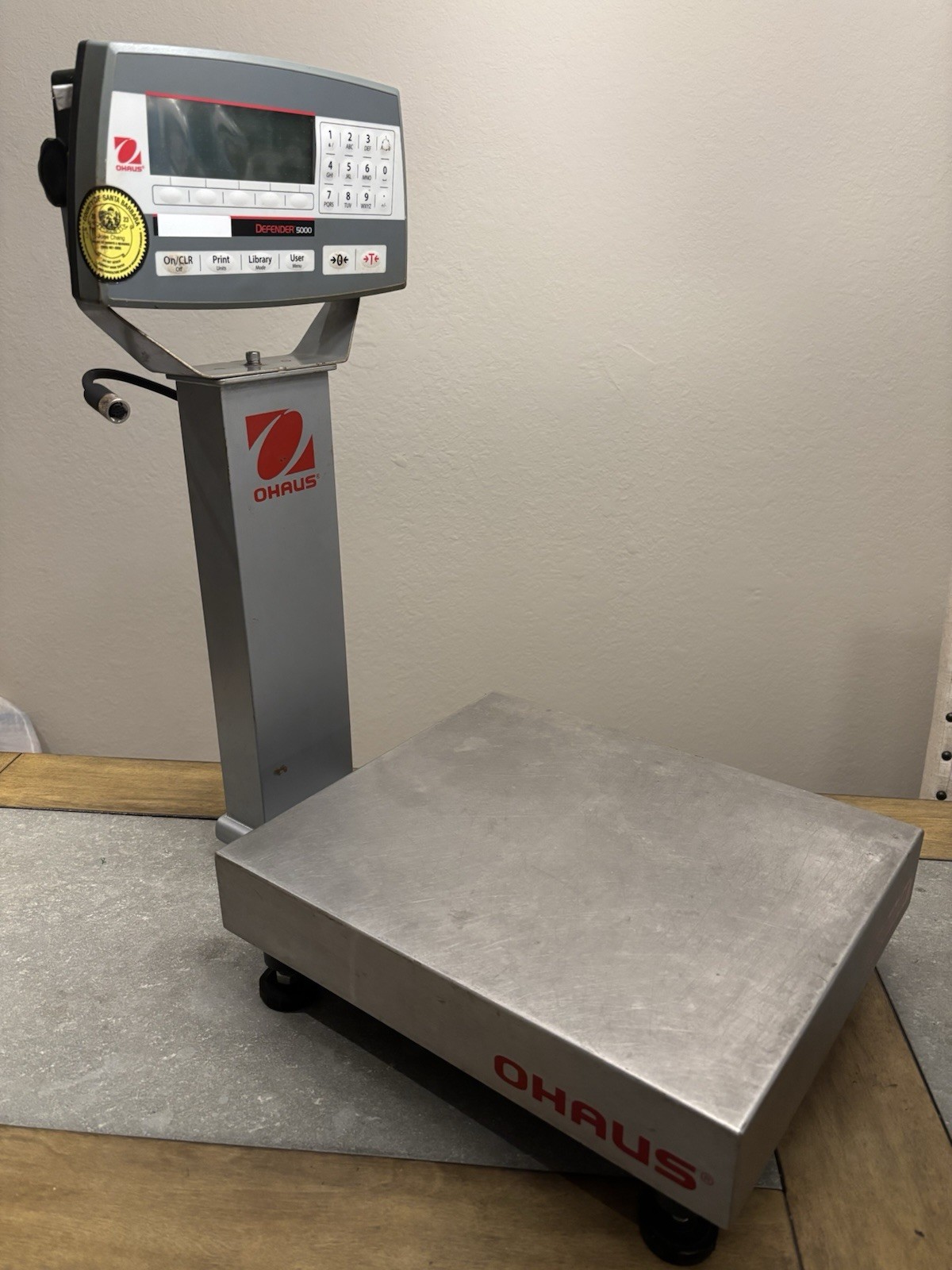 Ohaus Defender 5000 TD52PScale with D25RTR BASE. 50lbs Capacity. 30Day Warranty