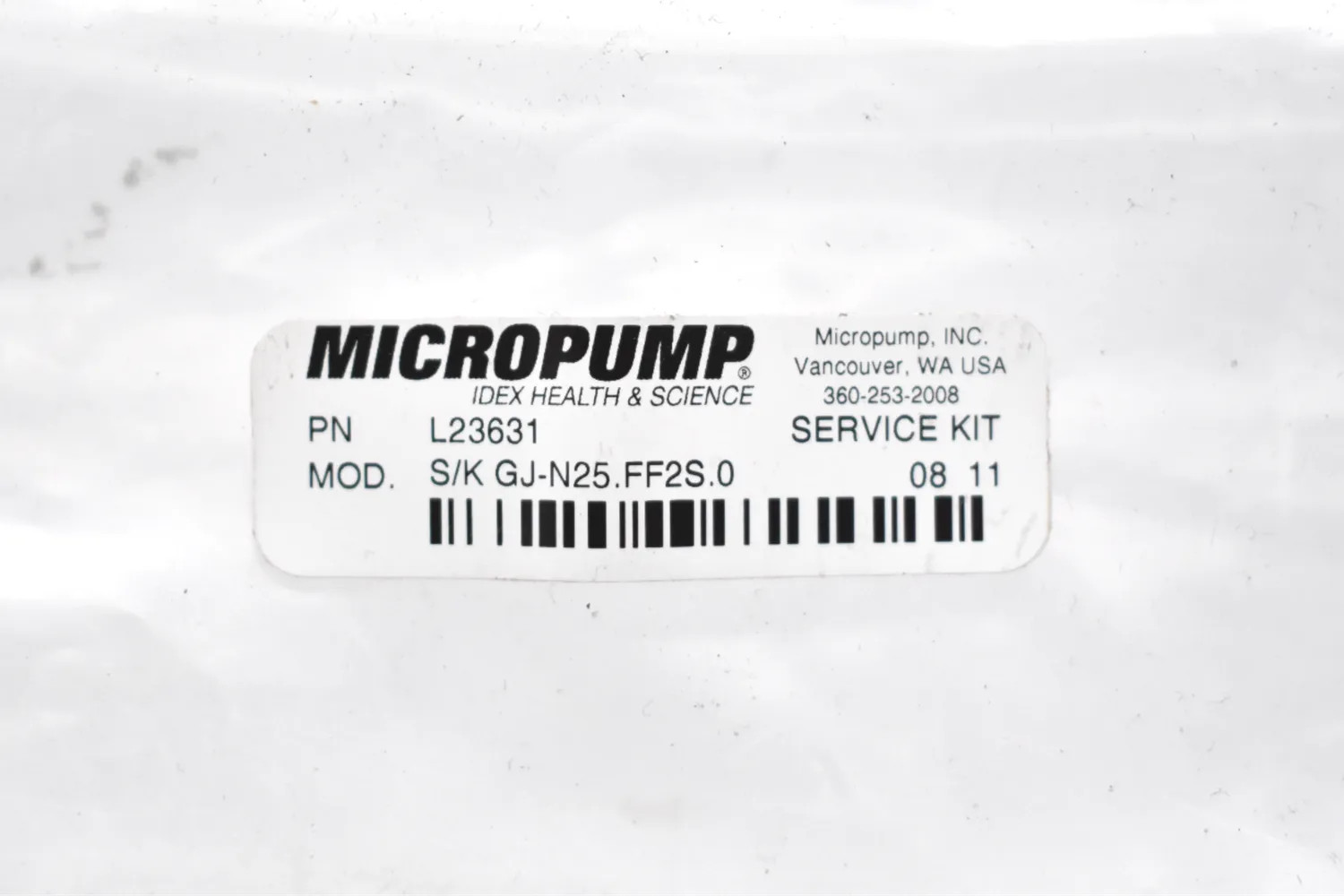 MICROPUMP L23631 SERVICE KIT GJ-N25.FF2S.0