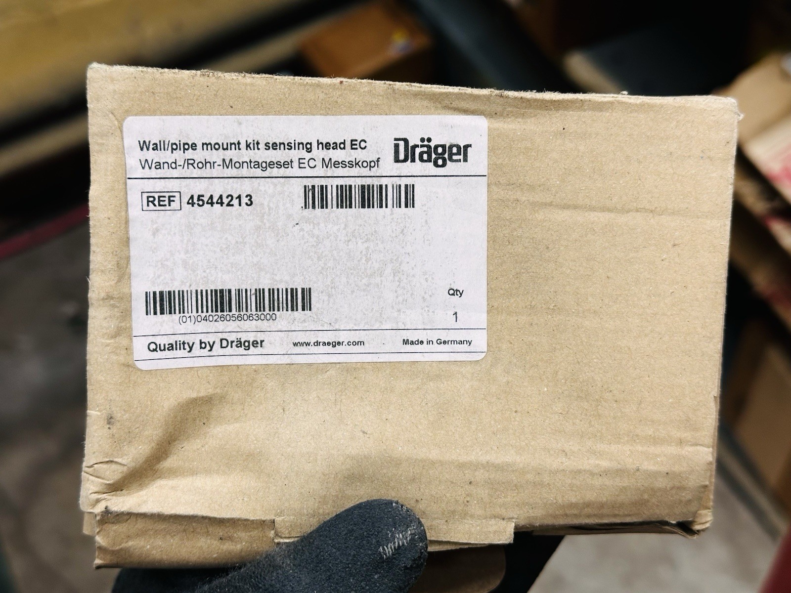 Drager Cat:4544213 (New In Box) Wall/Pipe Mount Kit Sensing Head EC