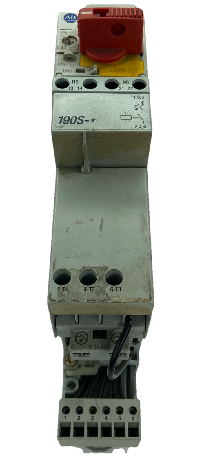 Used Allen Bradley Assembly 190S-ANDJ2-CB10C-KY, 140M-CE-B10, 100-C09D*10,138876