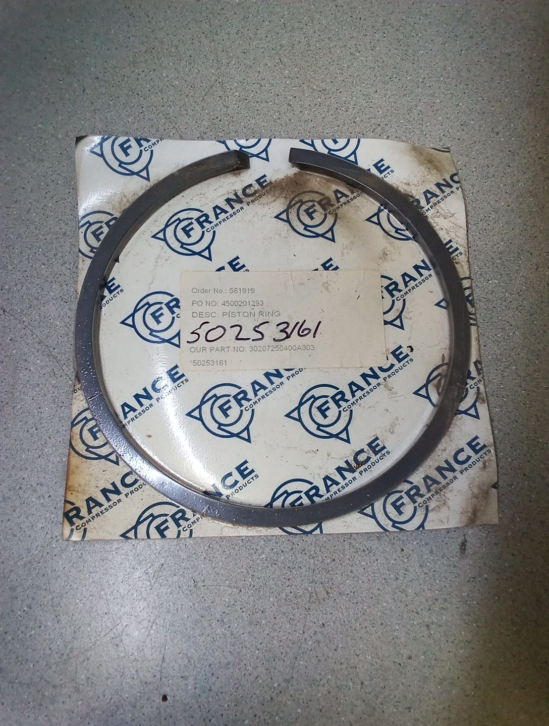 France Compressor Products Piston Ring 30207250400A303