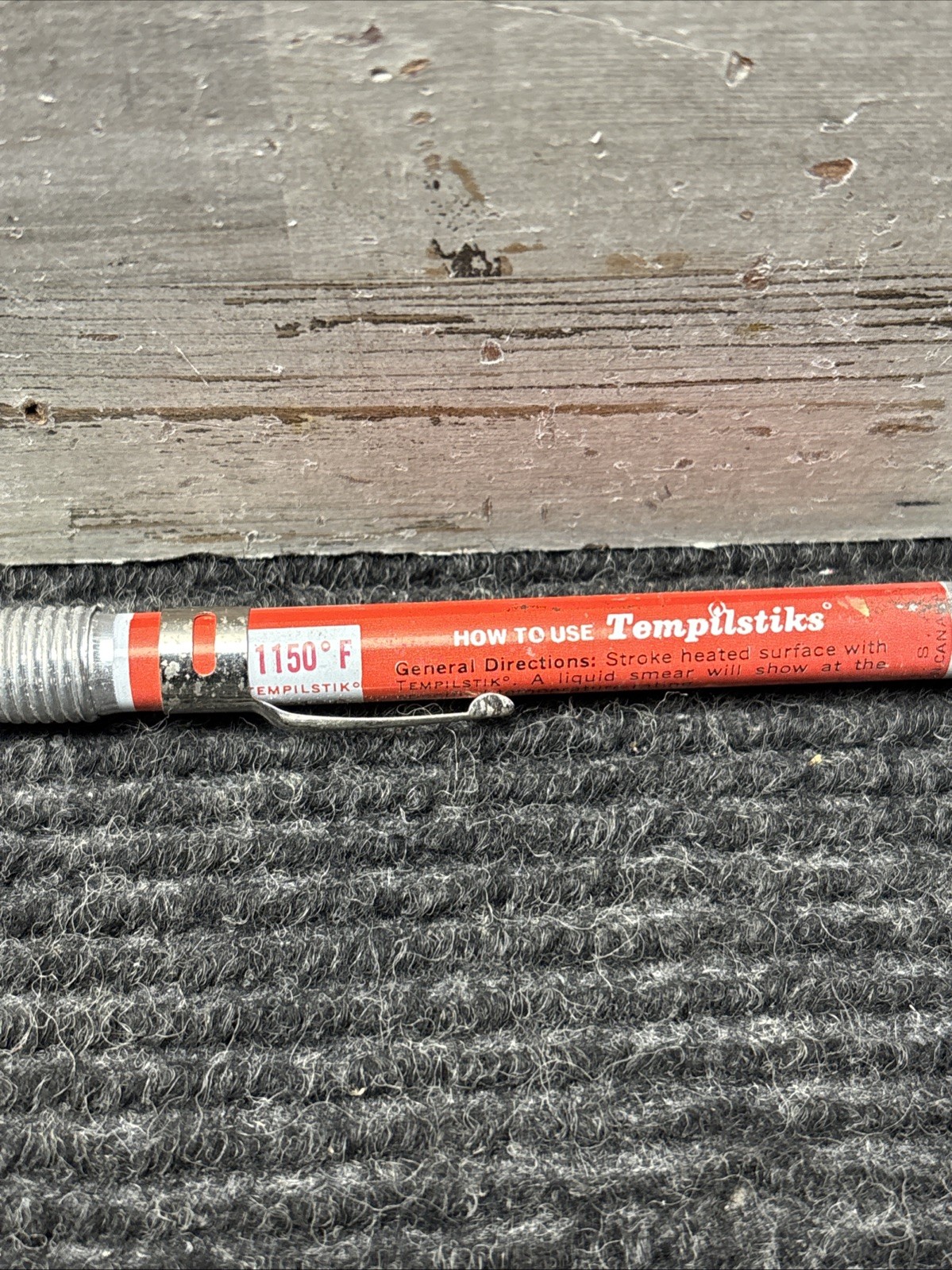 LOT OF 5 TEMPILSTIK 1150 DEG F 621 DEG C TEMPERATURE INDICATOR