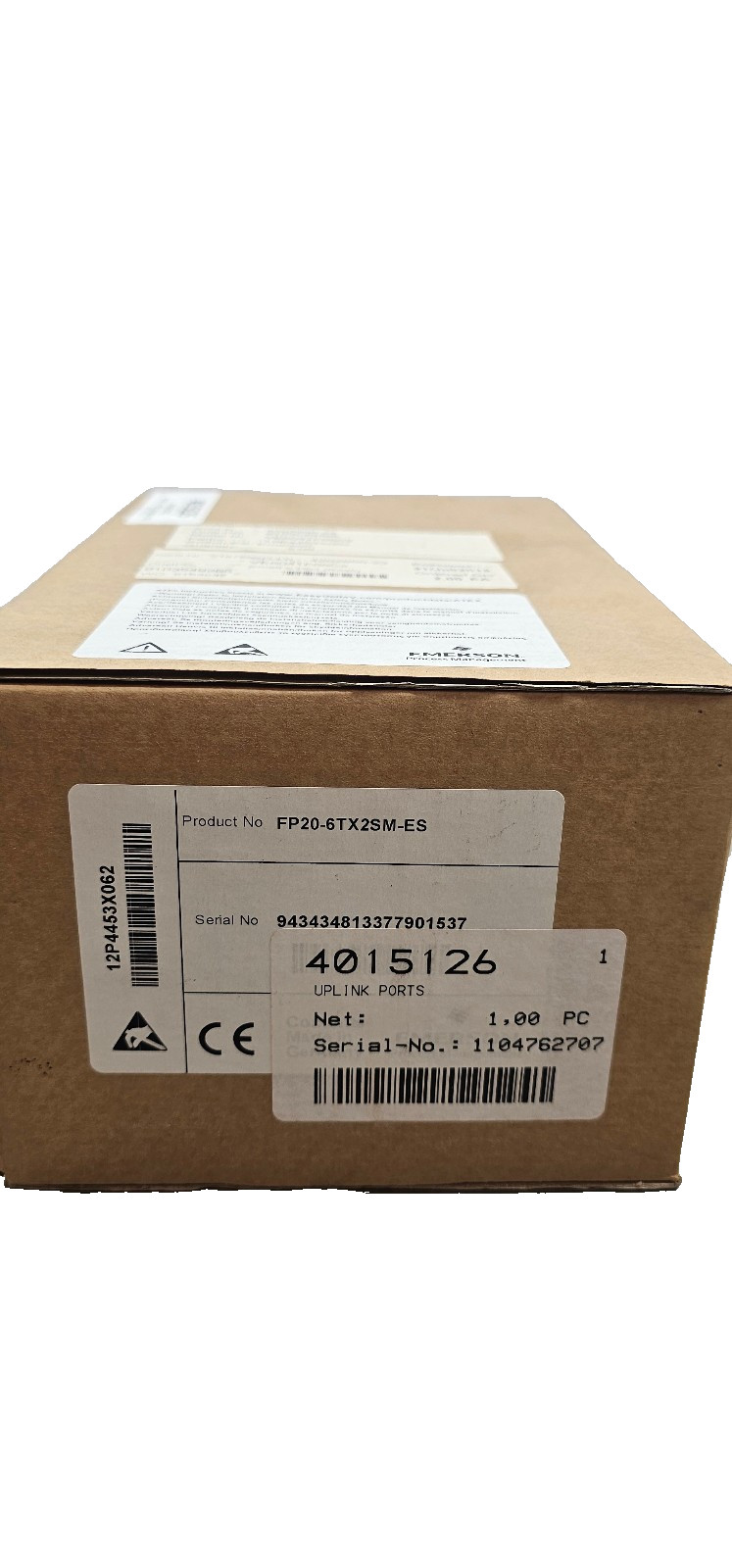 New Emerson DeltaV Network Switch FP20 FP20-6TX2SM-ES KJ1611X1-BF2 12P4553X062