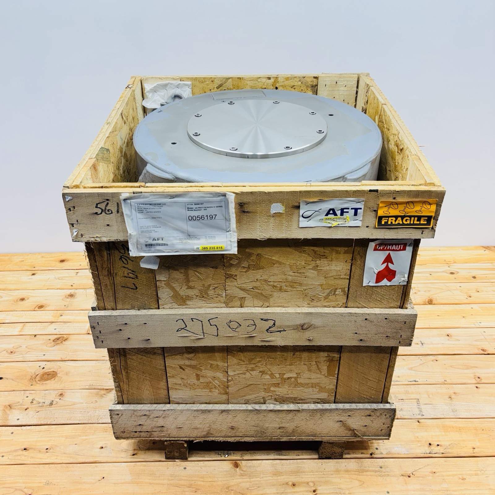 Black Clawson Kadant UV400 GHC2 Rotor, Made by AFT – New Spare Rotor