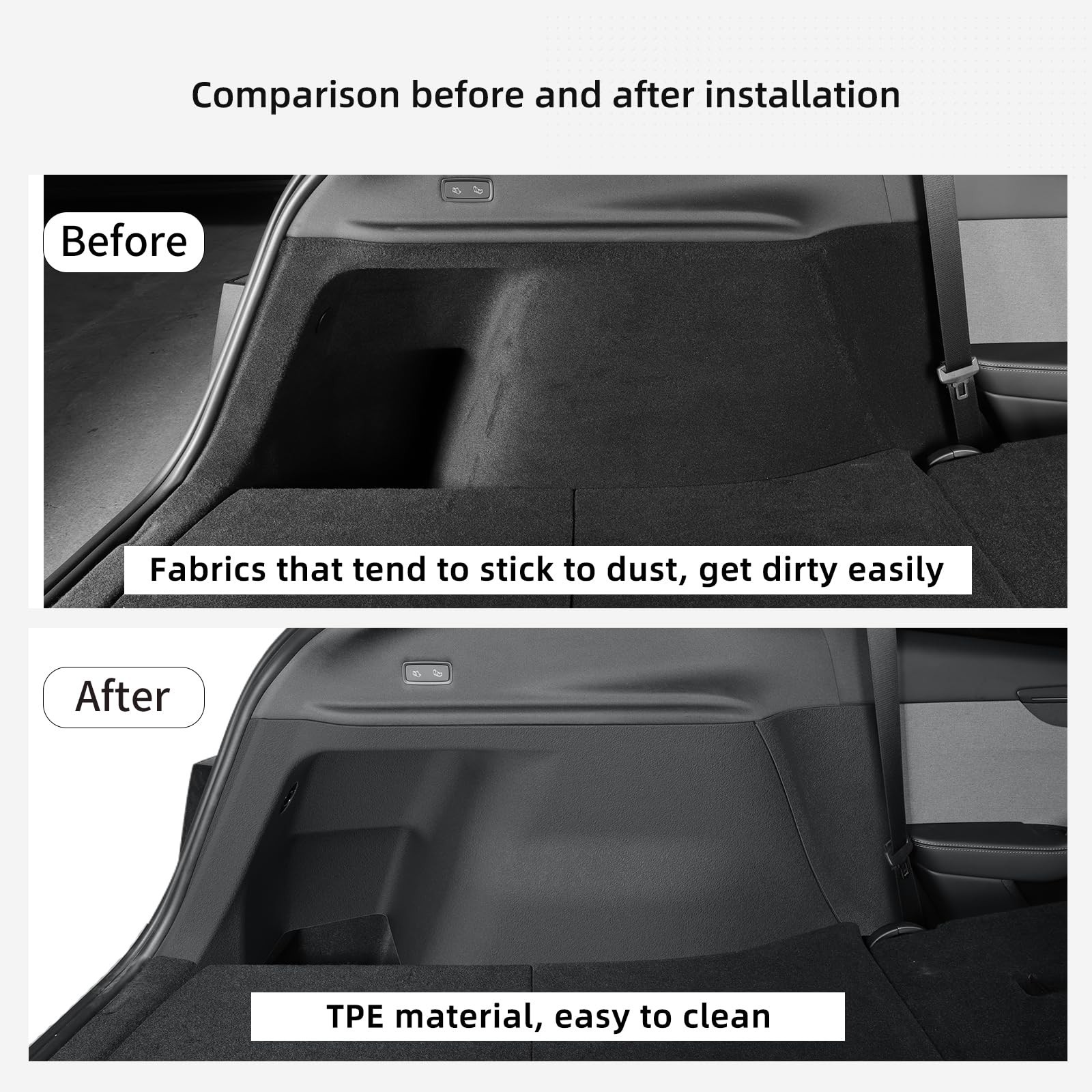 LUCKEASY Rear Trunk Side Full Protective Cover for Tesla Model Y Juniper 2026…