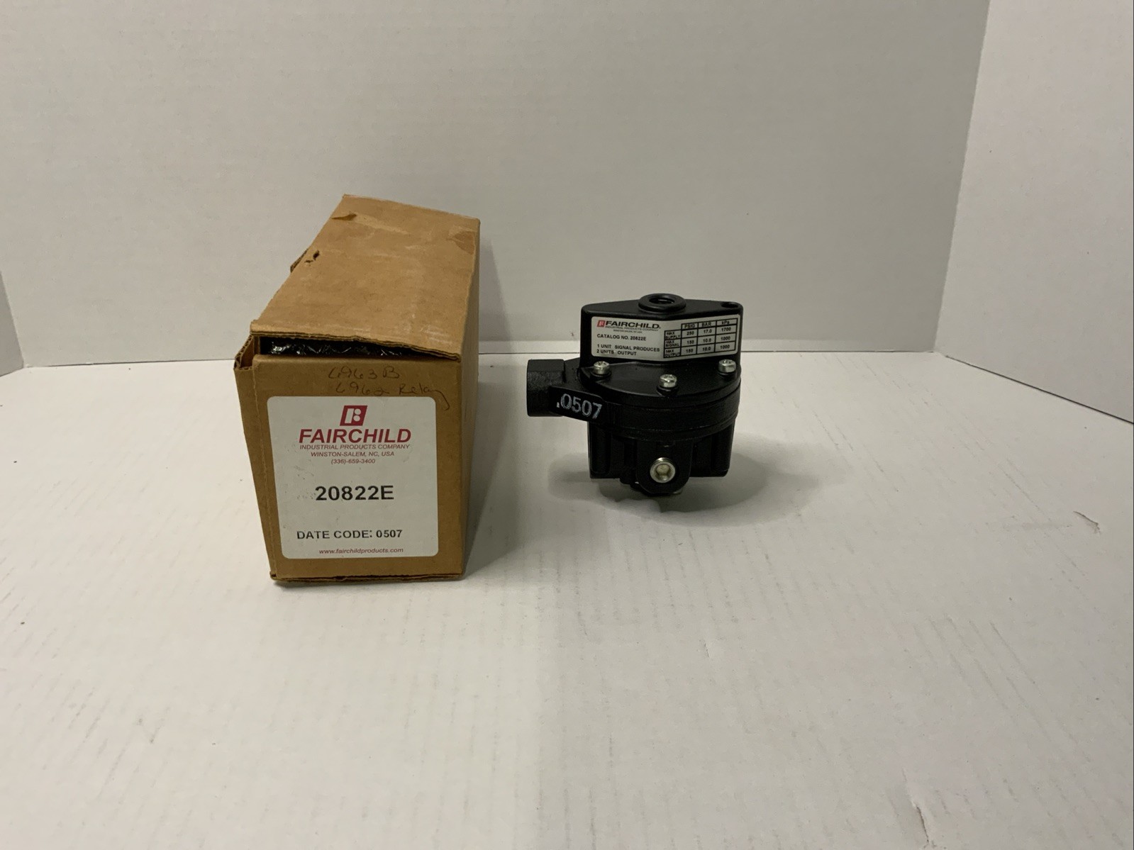 Fairchild 20822E Model 20 Pneumatic High Capacity Volume Booster New In Box