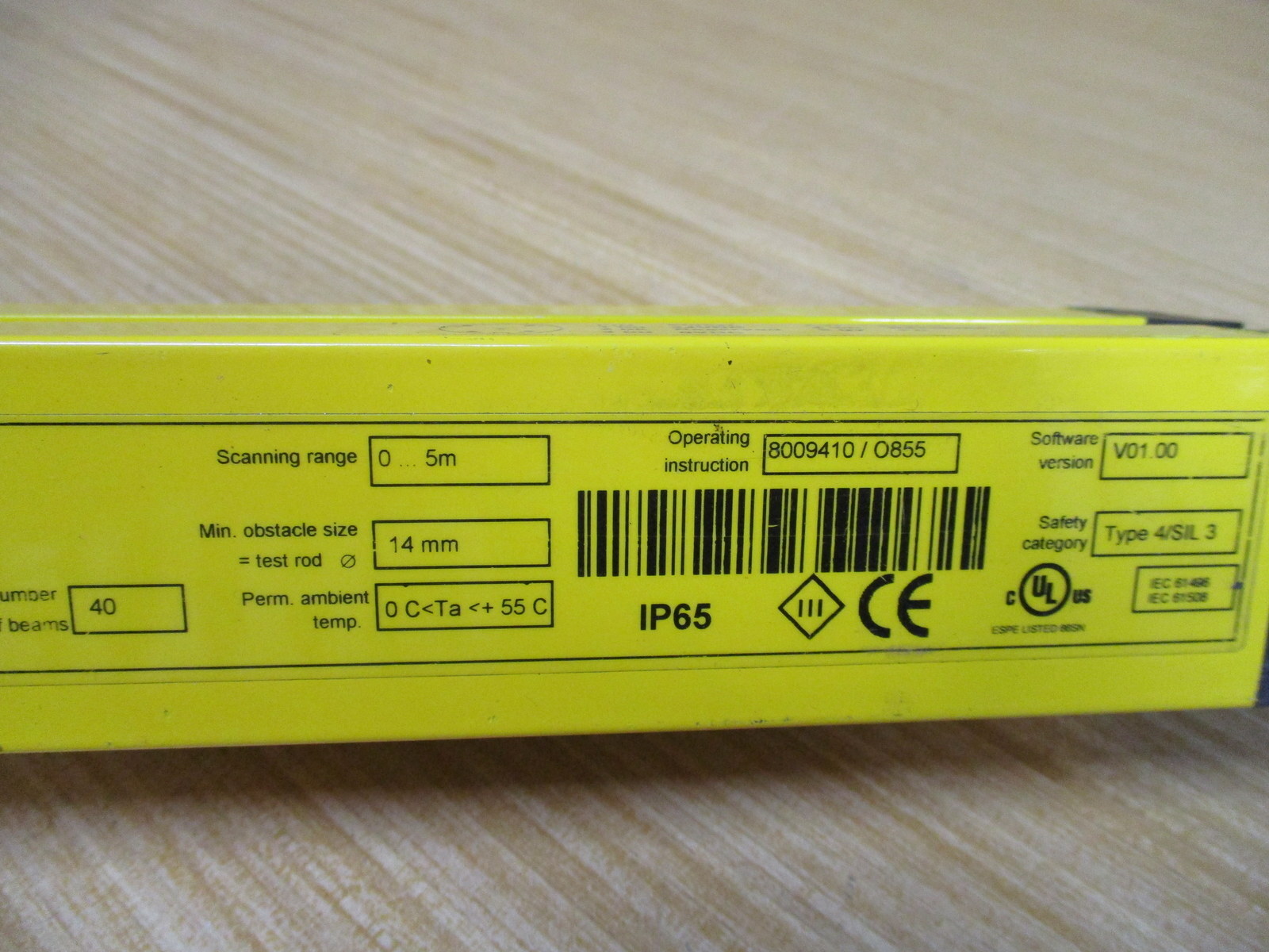 Sick C40S-0301AA310 C4000 Eco Light Curtain Sender 1027440