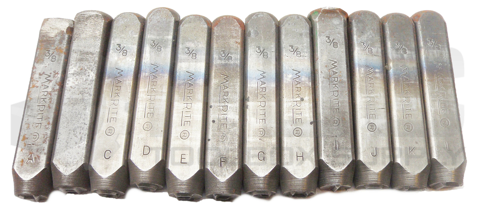 HANSON G12440 36 PIECE STEEL STAMP SET