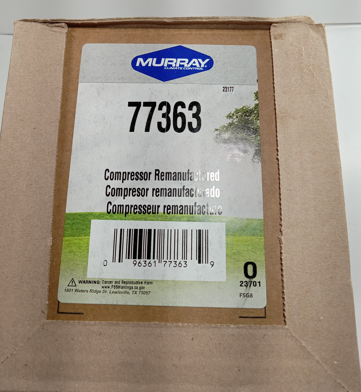 1 REMANUFACTURED MURRAY 77363 A/C COMPRESSOR ***MAKE OFFER***