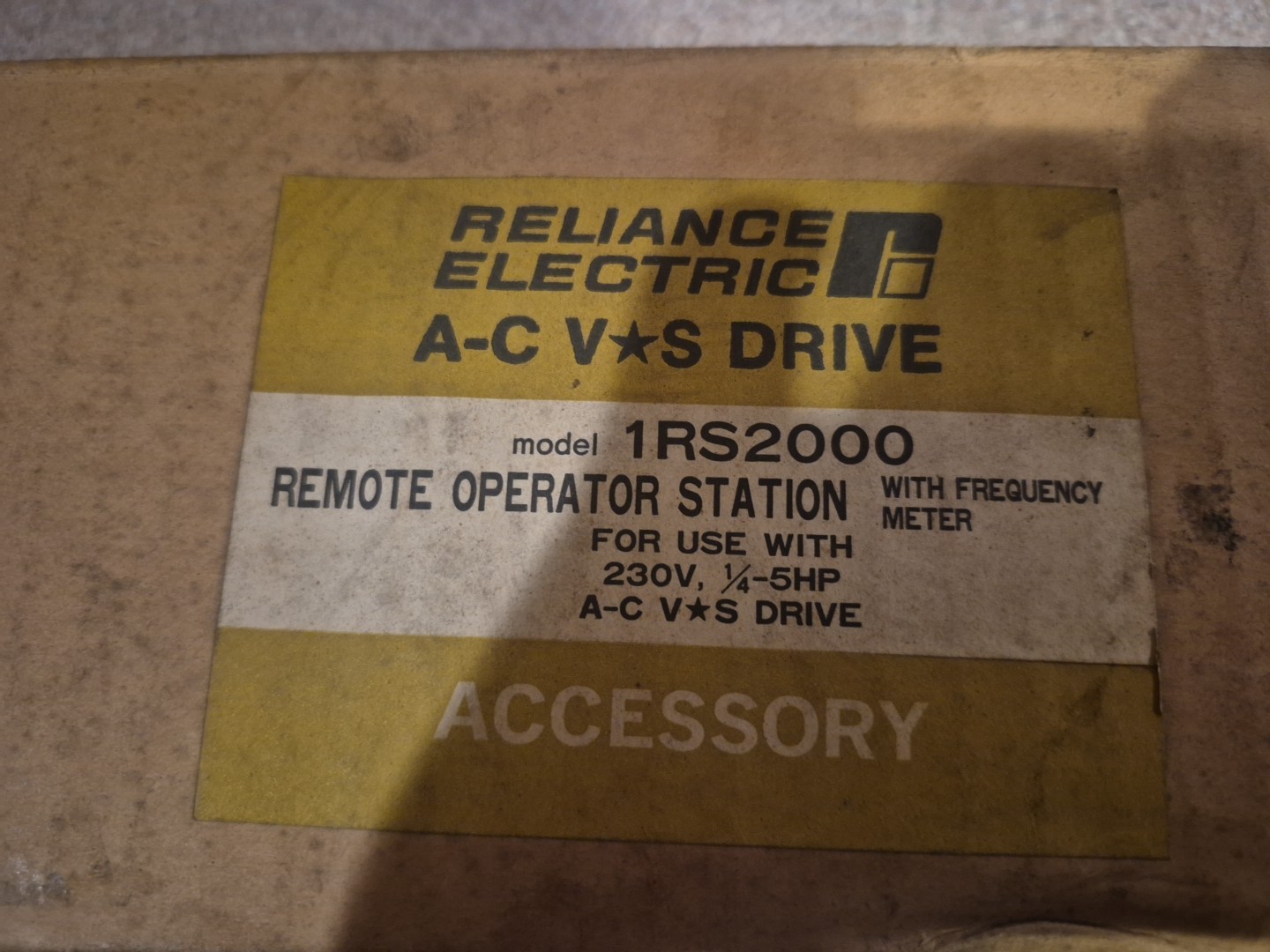 RELIANCE ELECTRIC REMOTE OPERATOR STATION, 1RS2000, NEW- FAST FREE SHIPPING