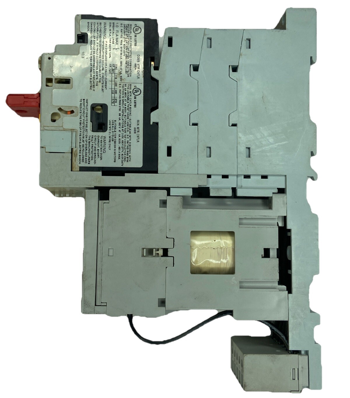 Used Allen Bradley Assembly 190S-ANDJ2-CB10C-KY, 140M-CE-B10, 100-C09D*10,138876