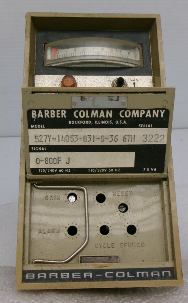 BARBER-COLMAN 520 SOLID STATE CONTROLLER MODEL 527Y-14053-031-0-36 67H #312H